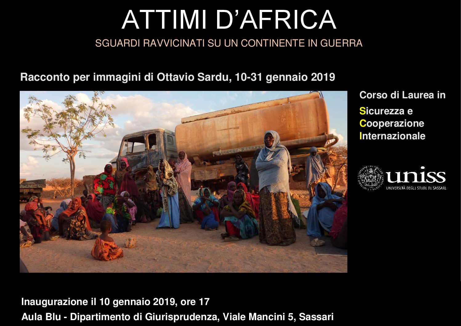 Attimi d’Africa — Mostra fotografica “Attimi d’Africa”_Inagurazione 10 gennaio, ore 17.00 – Università di Sassari