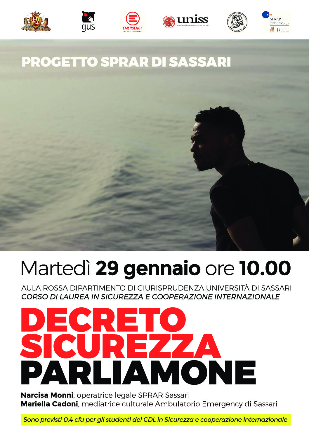 Decreto Sicurezza-Parliamone — Decreto sicurezza: parliamone Un incontro pubblico al Dipartimento di Giurisprudenza