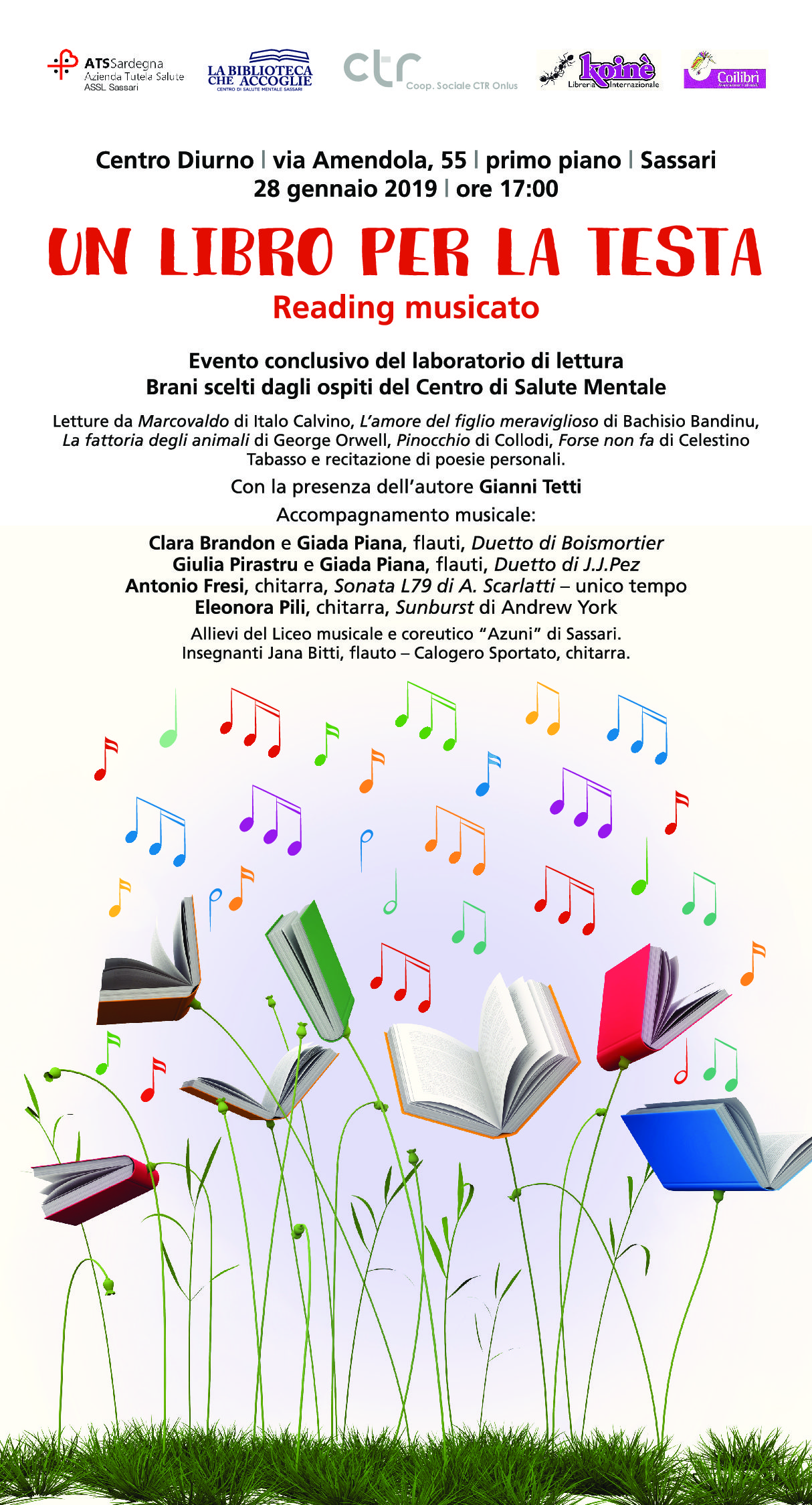 Un Libro per la Testa — Comunicato Stampa ASSL Sassari – Un libro per la testa, gli ospiti del Centro Diurno portano in scena la passione per i libri