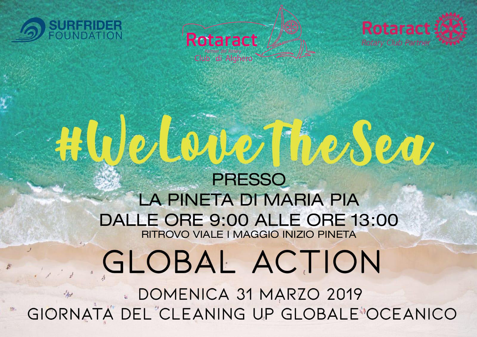 Locandina raccolta rifiuti — Alghero: giornata di clean-up a livello mondiale