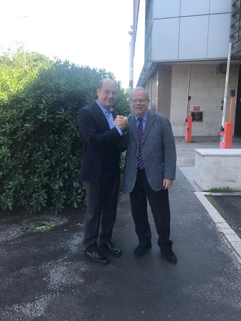 Mariano Brianda e Nicola Zingaretti_1 — Mariano Brianda incontra a Roma Nicola Zingaretti