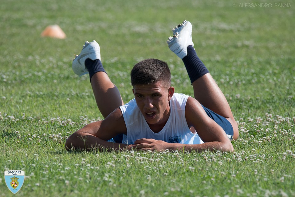 Matteo Gadau foto Alessadnro Sanna — 354 – Sassari calcio Latte Dolce 2019 2020 – Voci dal ritiro biancocelste: domenica la Coppa Italia