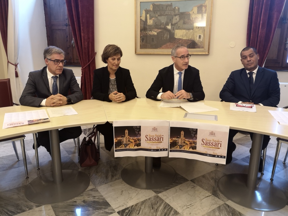 Conferenza stampa Natale e Capodanno a Sassari1 — Il Natale a Sassari è “Luci e suoni”