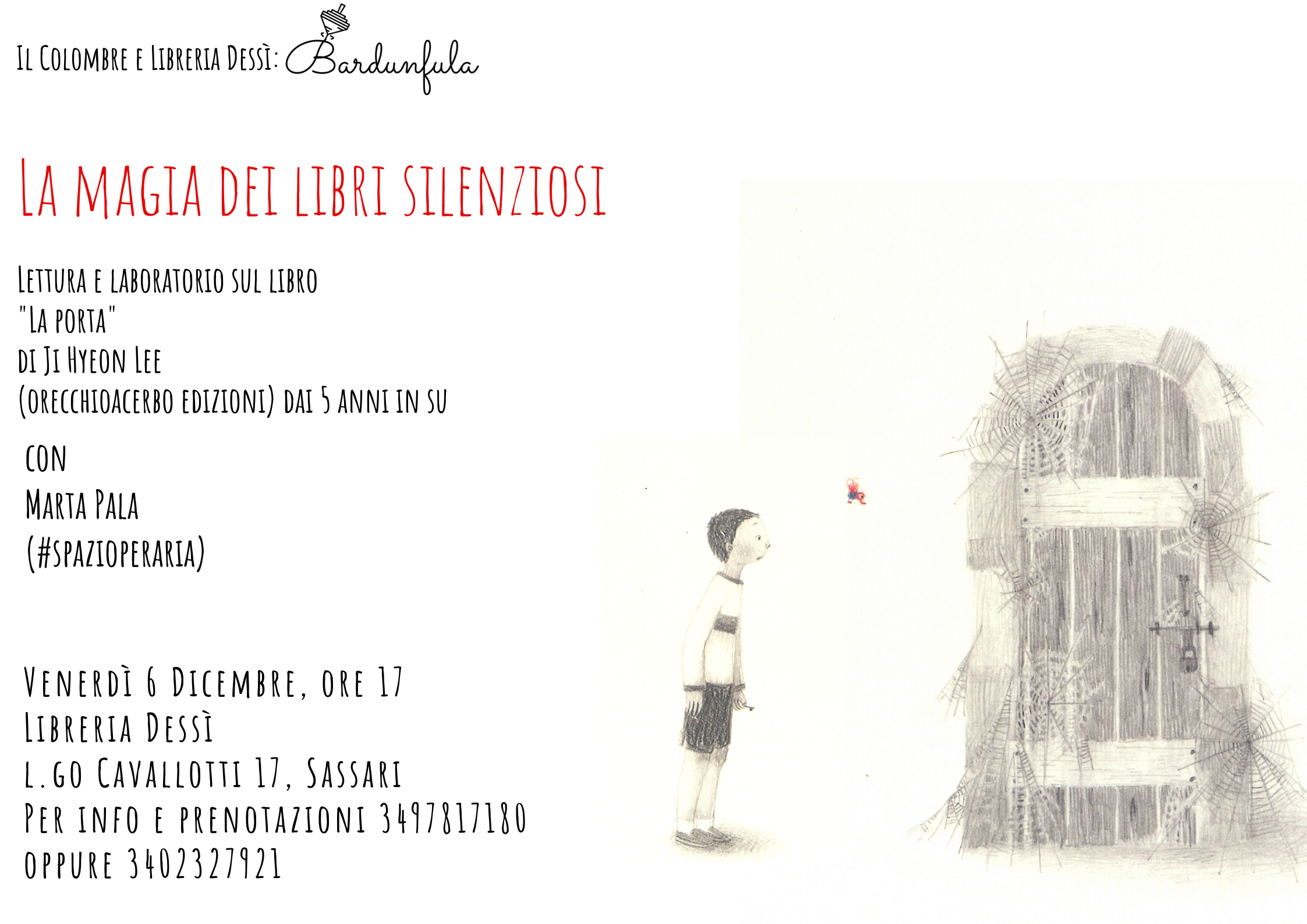 Silent Book — “La magia dei libri silenziosi” laboratorio sul libro “La porta” di Ji Hyeon Lee a cura di Marta Pala, per scoprire la bellezza e le possibilità dei Silent book.