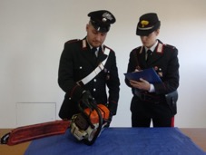 motosega — OZIERI: RUBA UNA MOTOSEGA DAL DISTACCAMENTO DEI VIGILI DEL FUOCO: I CARABINIERI DENUNCIANO UN 37ENNE.