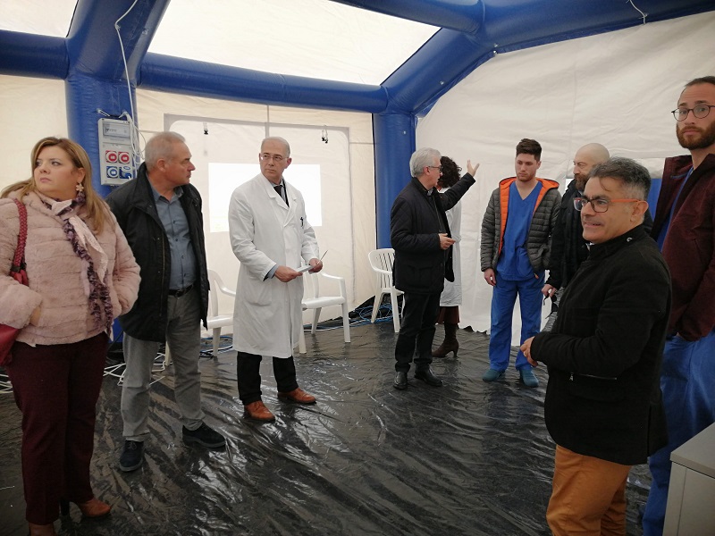 rbt — AOU SASSARI – Attivata la tenda pre-tirage al Santissima Annunziata