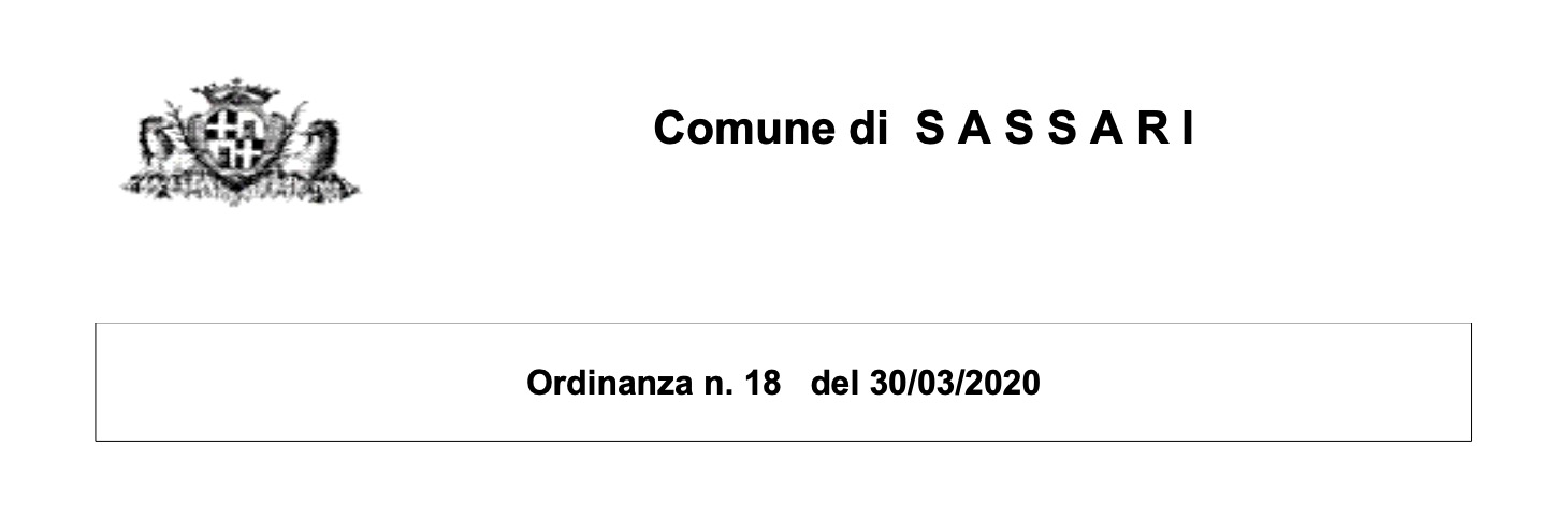 Schermata 2020-03-31 alle 08.26.56 — Ordinanza sindacale su “Misure di contenimento da attuarsi sul territorio comunale per il contrasto al diffondersi del virus COVID-19. Ulteriori specificazioni per le esigenze di determinate categorie di at