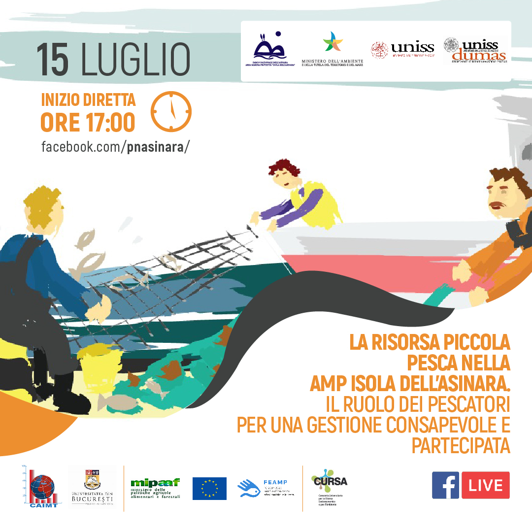 ConvegnoAsinara_SQUARE-1080×1080-15Luglio2020_ig — CONCLUSO IL PROGETTO DELL’UNIVERSITÀ DI SASSARI: UN NUOVO PATTO CON I PESCATORI E UN MARCHIO PER IL FUTURO DELLA PICCOLA PESCA NELL’ISOLA DELL’ASINARA