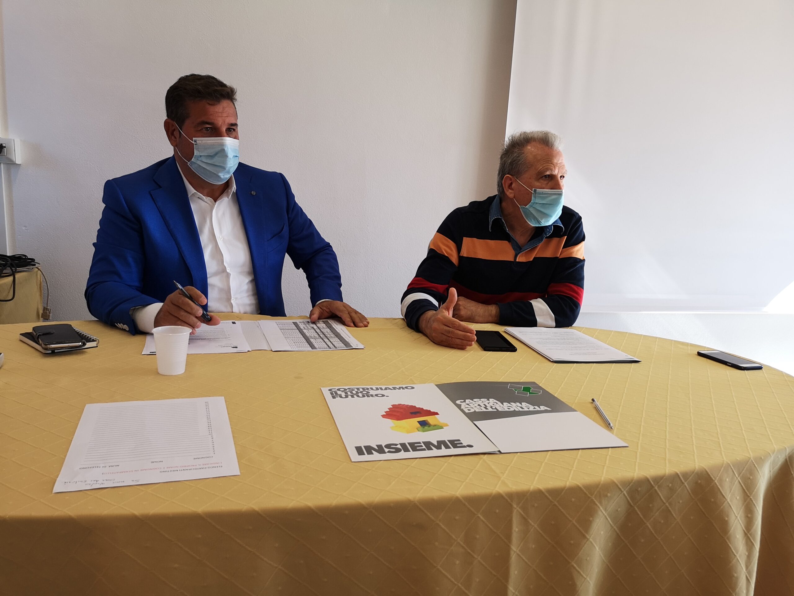 GIACOMO MELONI E MARCO FODDAI–CASSA ARTIGIANA EDILIZIA SARDEGNA–15-10-2020 — CONFARTIGIANATO SARDEGNA–C.STAMPA–15-10-20–CAES-GIACOMO MELONI CONFERMATO PRESIDENTE CAES
