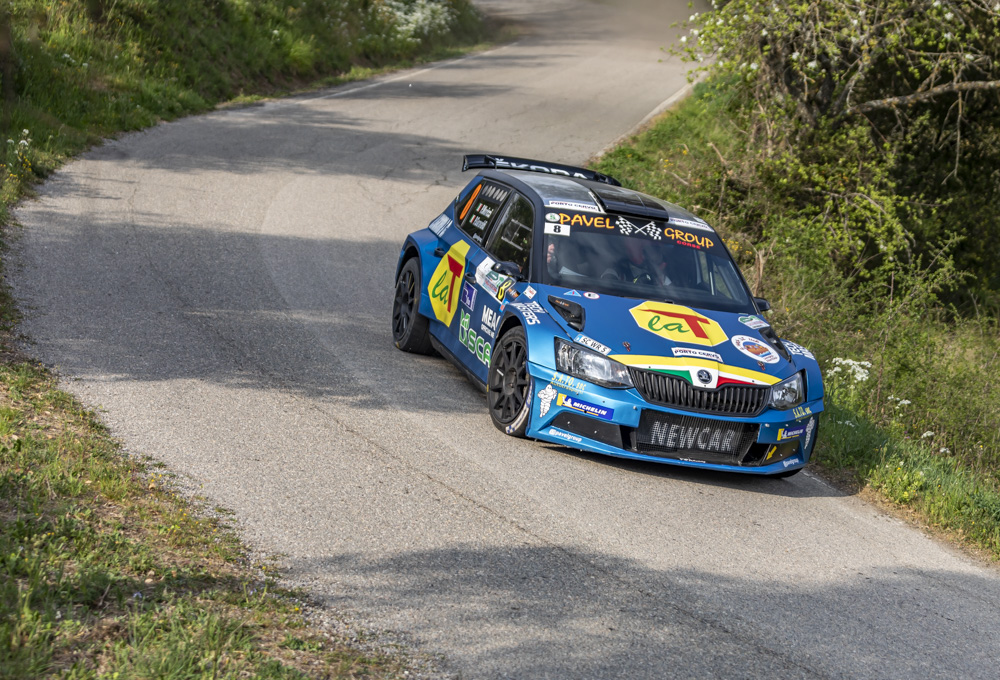 Moricci-Garavaldi_Porto-Cervo-Racing_Skoda-Fabia-R5_Foto-Areniello-2 — Comunicato stampa Porto Cervo Racing. Moricci-Garavaldi (Skoda Fabia R5) settimi assoluti al Rally delle Colline Metallifere e della Val di Cornia