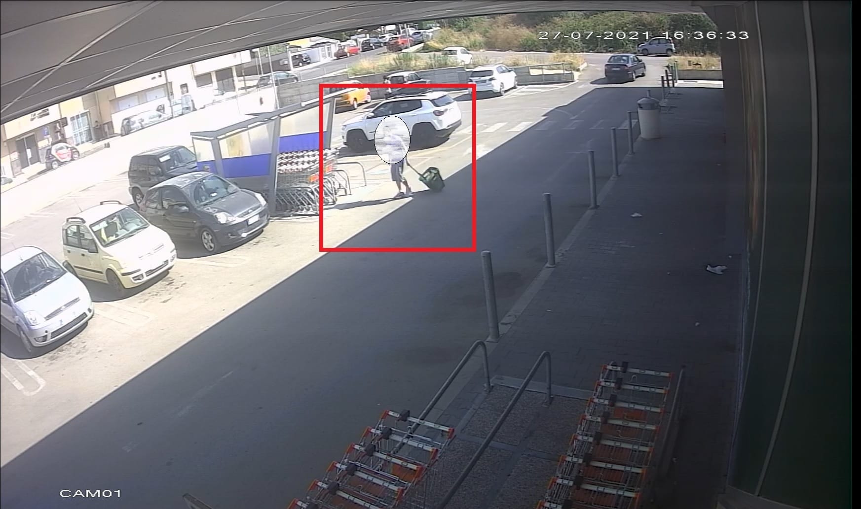 Un-fotogramma-della-videosorveglianza — La Polizia locale esegue una misura cautelare in carcere