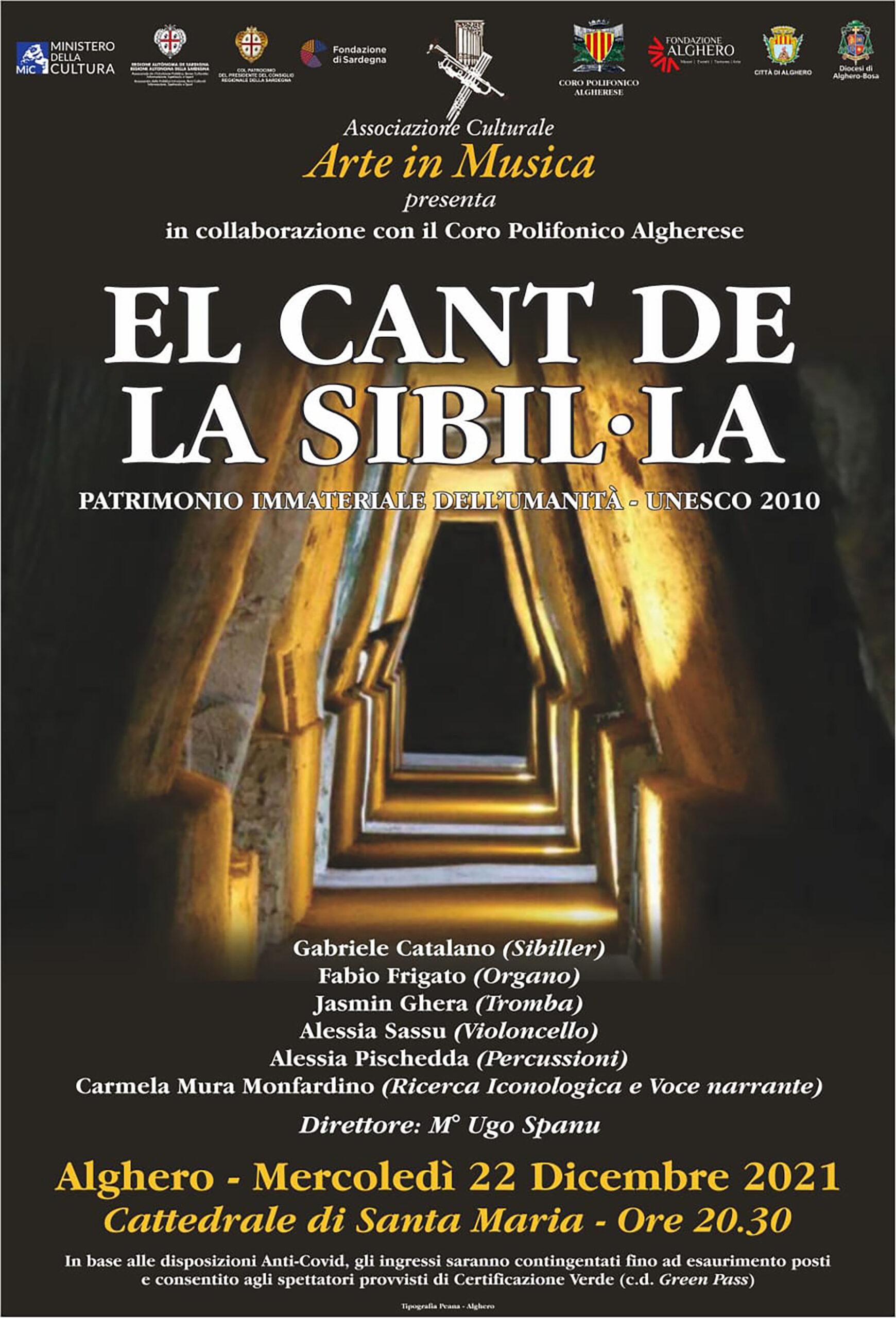 Cant-de-la-Sibilla-Locandina — Natale con El Cant de la Sibil•lamercoledì nel duomo di Alghero