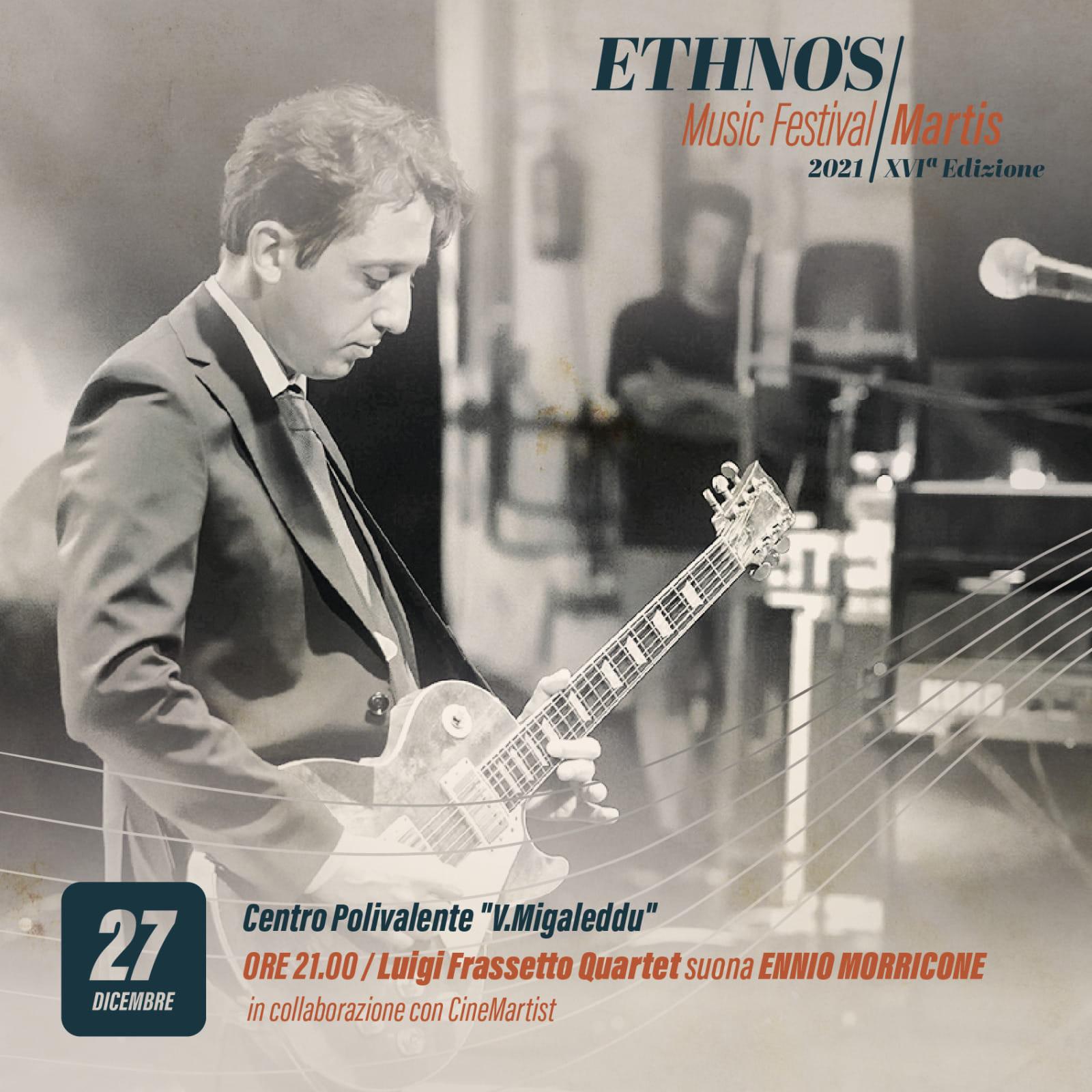 Frassetto_Q — I: ETHNO’S FESTIVAL – DOMANI A MARTIS OMAGGIO A MORRICONE con FRASSETTO QUARTET