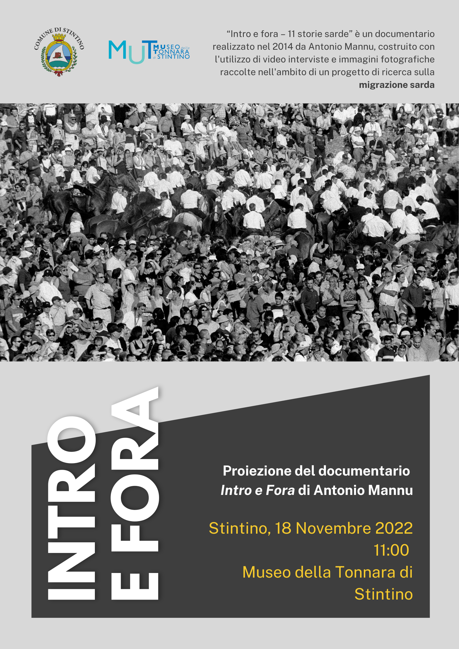 Intro-e-fora — Proiezione di Intro e Fora di Antonio Mannu