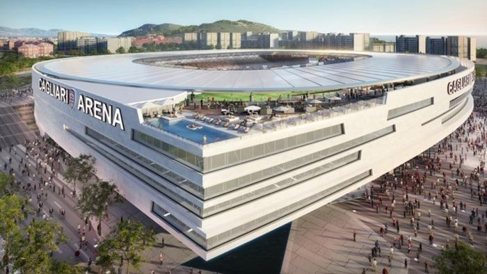 Calcio, progetto nuovo stadio Cagliari — Il nuovo stadio del Cagliari: hotel e benessere con partner internazionali