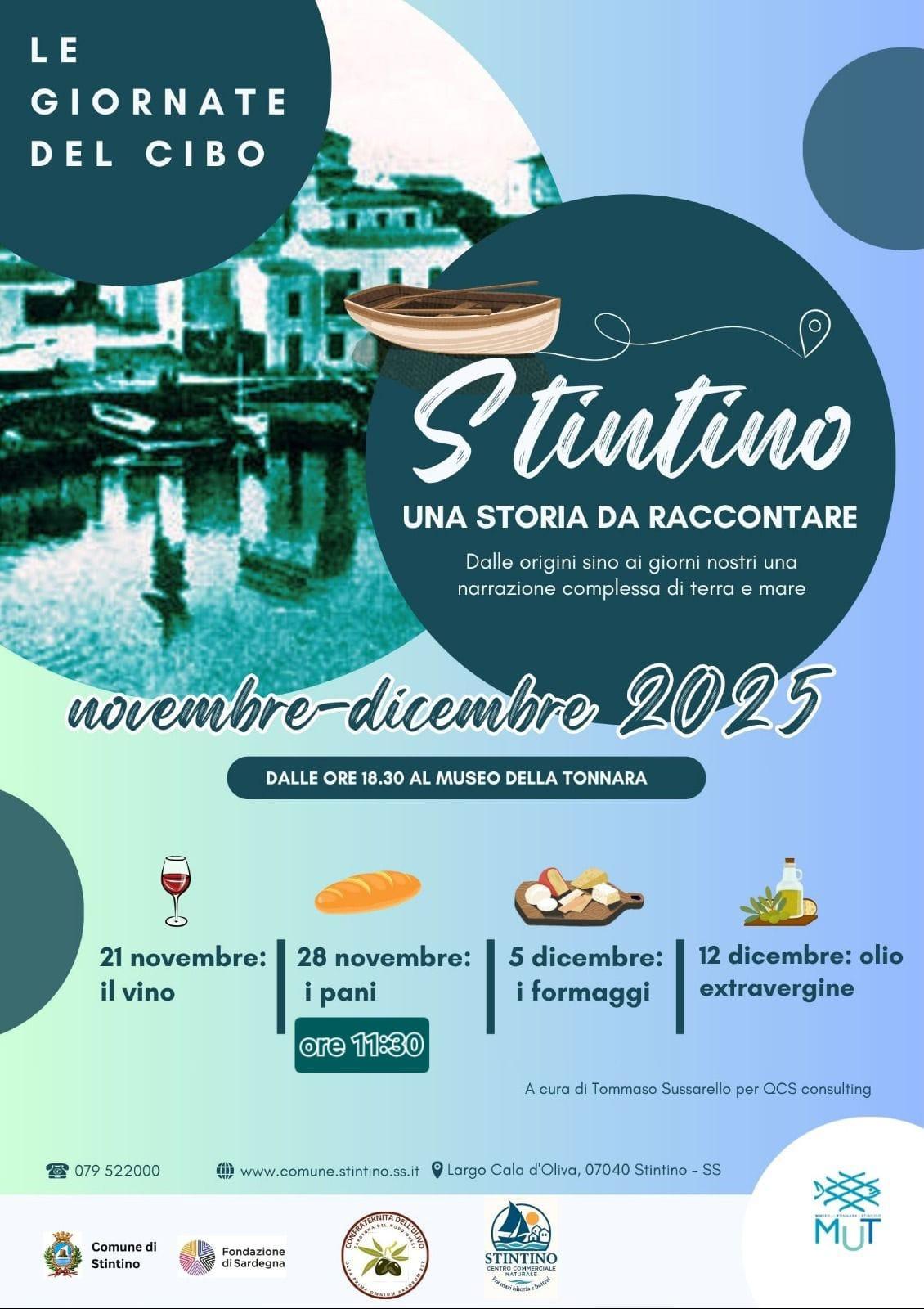 Immagine dell'articolo: LE GIORNATE DEL CIBO – WORKSHOP GRATUITIAll’interno del progetto ”Stintino una storia da raccontare” si svolgeranno al MUT ”Le giornate del cibo”