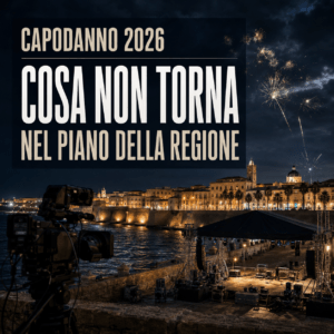 Capodanno 2026: Politici, adagio con  le fughe in avanti. Cosa non torna nel piano della Regione.