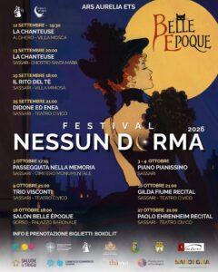 Il festival “Nessun Dorma” riporta la Belle Époque a Sassari, Sorso e Alghero