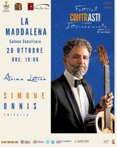 L’“Anima latina” di Simone Onnis alla Maddalena in concerto per il festival internazionale Contrasti