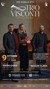 Sassari, Ponzeletti e Trio Visconti al “Nessun Dorma”: la Belle Époque rivive in città